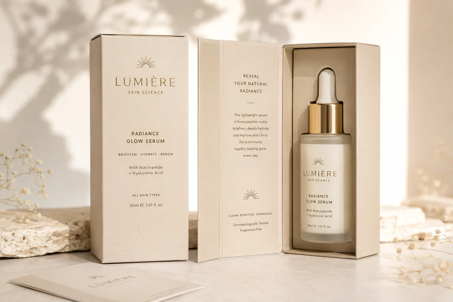 Luxury Cosmetics Serum Dropper Box