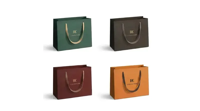Minimalist Luxury Hot-Foil Paper Carrier Bags