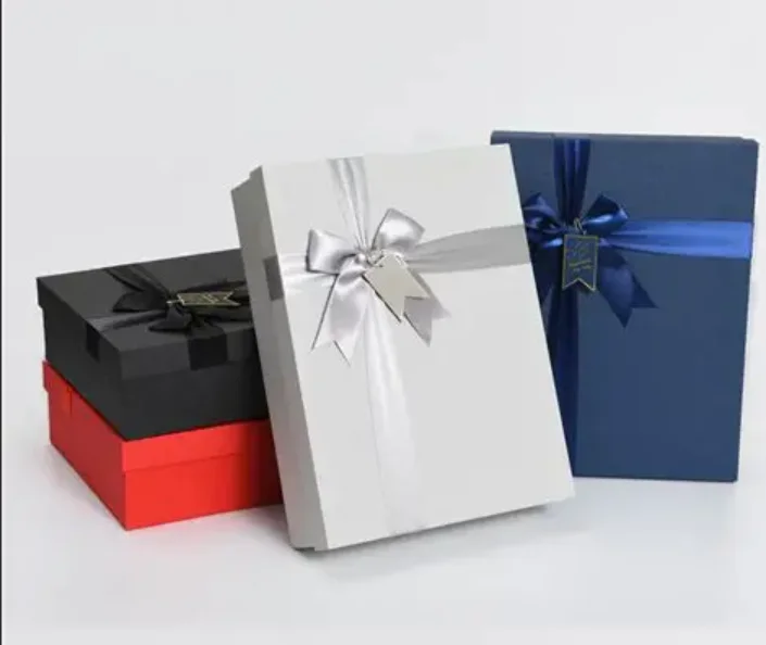 Premium Ribbon-Tied Rigid Gift Boxes