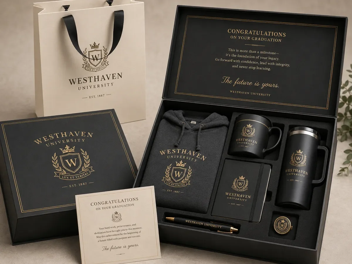 Westhaver University Luxury Graduation Gift Set Box